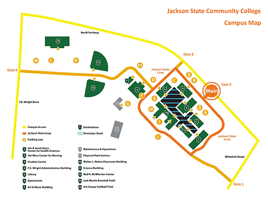 JSCC Campus Map