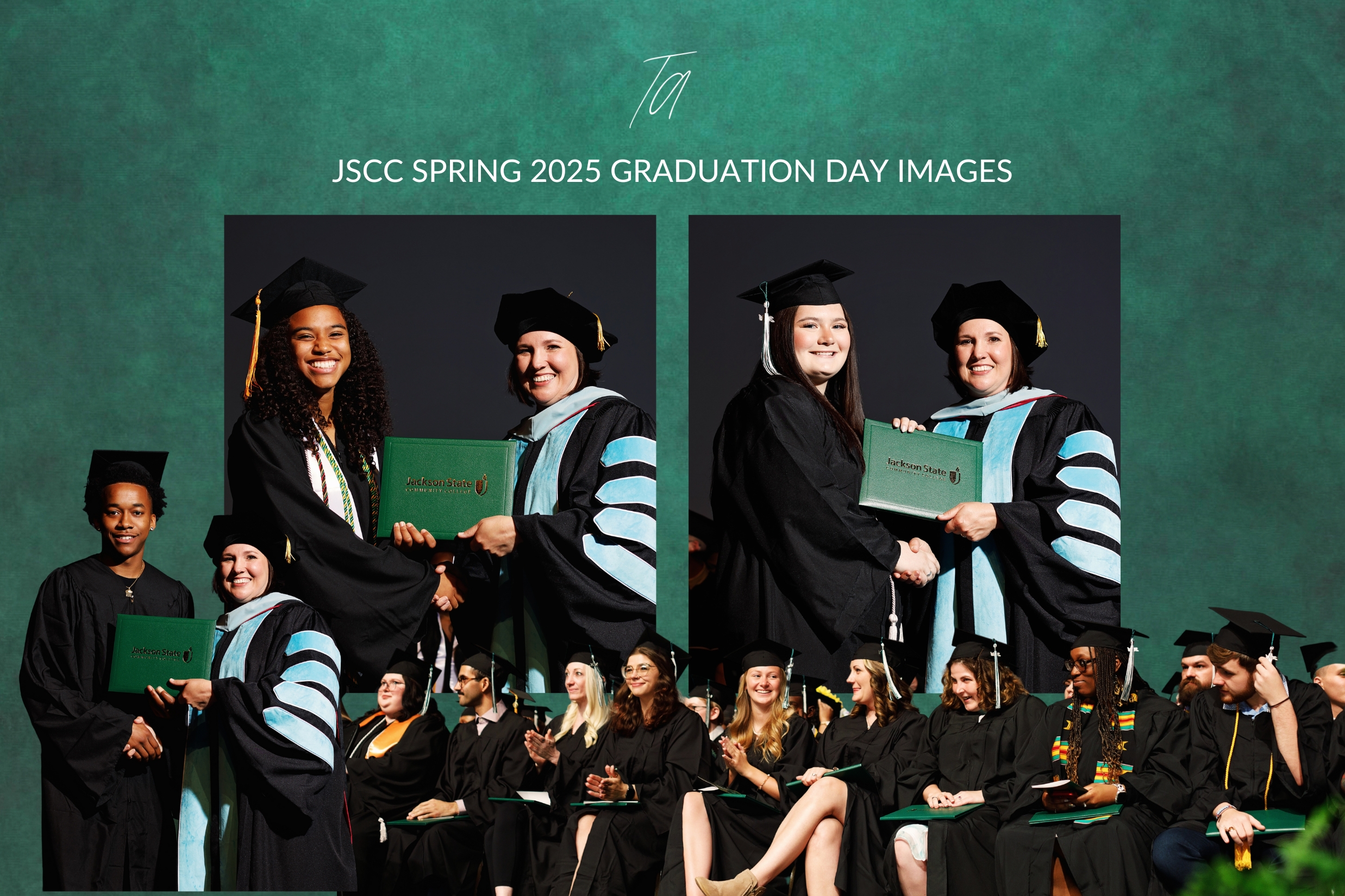 Promotional Image for Trunetta Atwater Photography, the graduation photographer taking the posed photos at JSCC graduations.