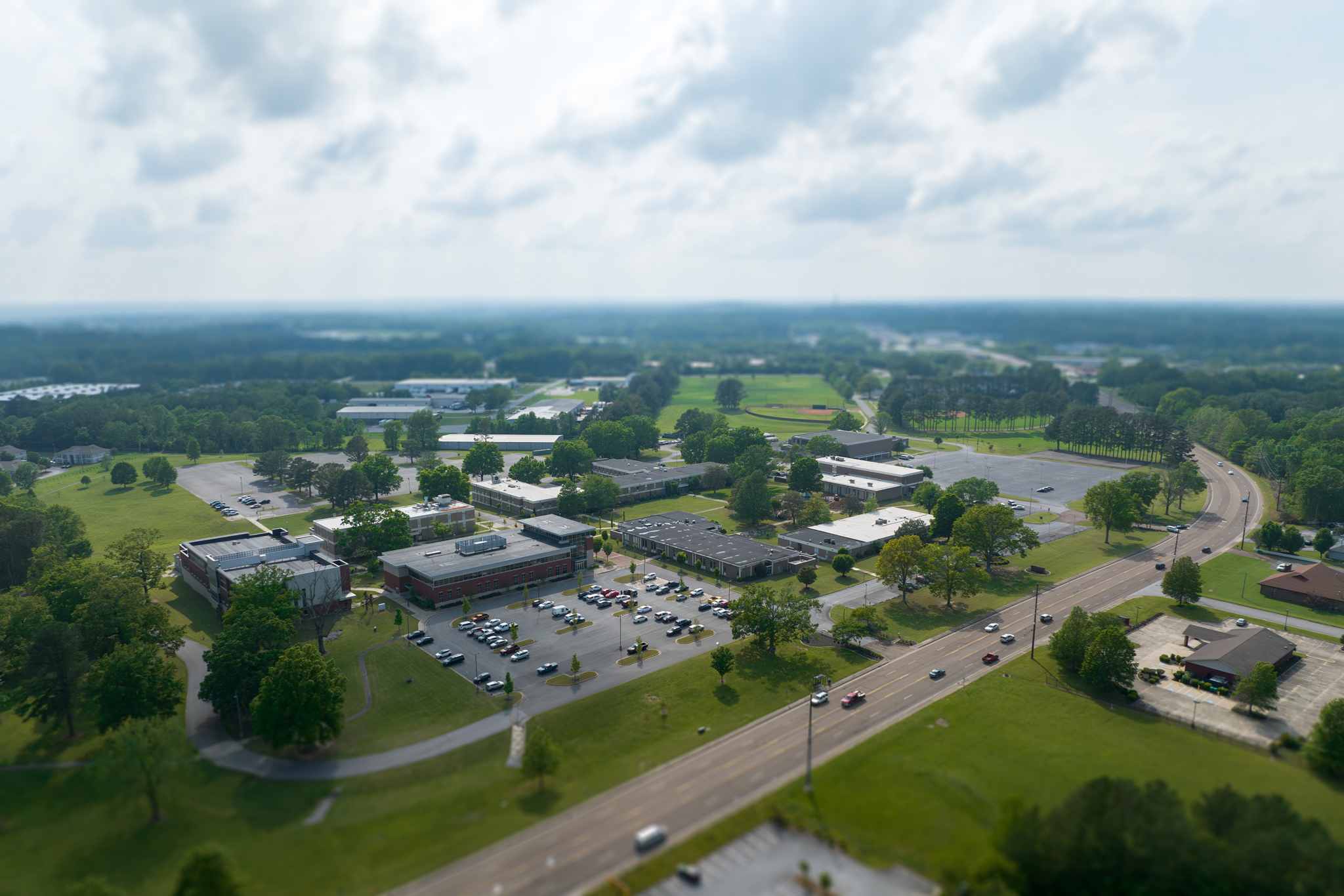 Aerial photo of JSCC main campus